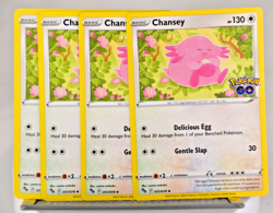 Pokemon TCG Pokemon GO Chansey 051/078 Uncommon Regular x4 Playset - Image 1