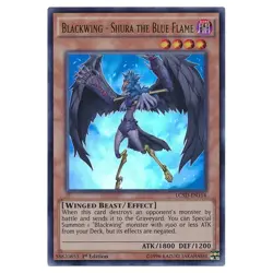 Blackwing - Shura the Blue Flame Yu-Gi-Oh! LC5D-EN114 1st Ultra Rare - Image 1