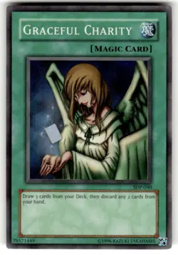 Graceful Charity sdp-040 Unltd Ed (NM) Super Rare Yu-Gi-Oh! - Image 1