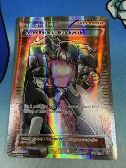 Team Rocket’s Handiwork 124/124 XY Fates Collide Full Art 2016 Pokemon Card - Image 1