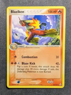 Blaziken - 20/110 - EX Holon Phantoms Pokemon Card - LP - Image 1