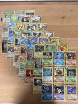 NM Pokemon Complete Non-holo Team Rocket Set- Rare /UC/C- Cards 18 to 82 WOTC - Image 1