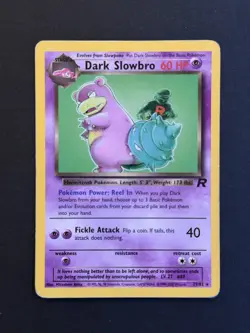 Pokemon TCG Dark Slowbro Team Rocket 29/82 Regular Rare LP. - Image 1