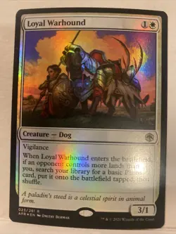 Loyal Warhound Adventures in the Forgotten Realms Foil Magic The Gathering NM/M - Image 1