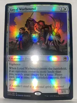 Loyal Warhound Adventures in the Forgotten Realms Foil Magic The Gathering NM/M - Image 2