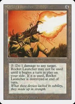 Rocket Launcher Revised NM Artifact Rare MAGIC THE GATHERING MTG CARD ABUGames - Image 1