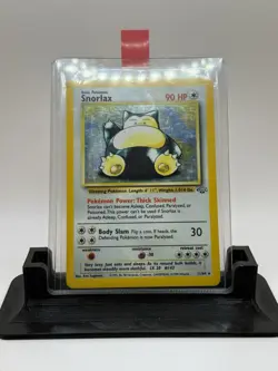Pokemon TCG Snorlax Holo Rare Card Jungle Vintage 11/64 VG+ Condition 1999 - Image 1