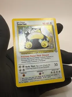 Pokemon TCG Snorlax Holo Rare Card Jungle Vintage 11/64 VG+ Condition 1999 - Image 3