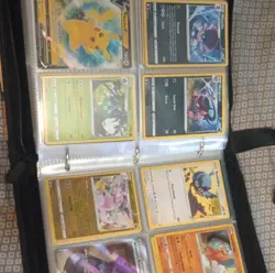 Pokemon TCG Nintendo Binder Lot Pikachu V, Gardevoir V, Moltres V, Foil Cards - Image 4