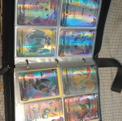 Pokemon TCG Nintendo Binder Lot Pikachu V, Gardevoir V, Moltres V, Foil Cards - Image 5