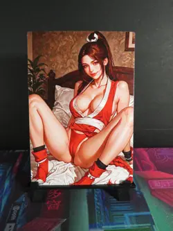 Mai Shiranui Street Fighter Custom Art Card NM Anime Game Sexy Waifu Collectible - Image 1