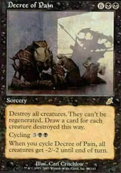 MTG - decree of pain - scourge - NM - Image 1