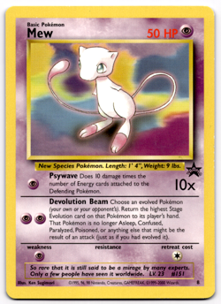 Mew 8 Black Star Promo - Pokemon WoTC - English LP+ - Image 1