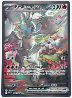 Pokemon Reshiram ex Flare 166/086 Special Illustration Rare TCG - Image 1