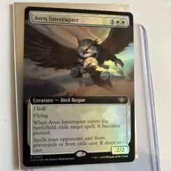Aven Interrupter- Outlaws of Thunder Junction Extended Art Regular MTG-NM - Image 3