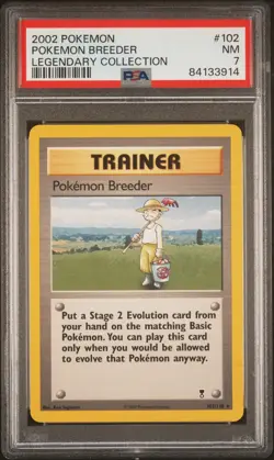 PSA 7 Pokemon TCG Legendary Collection Pokemon Breeder 102/110 (2002) - Image 1