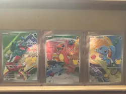 Pokemon illustration collection promo set series 1 Bulbasaur Charmander Squirtle - Image 1