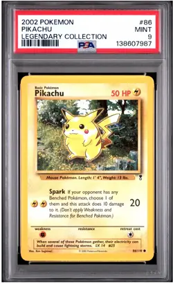 Pikachu Pokemon Legendary Collection #86 PSA 9 - Image 1
