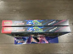 Pokemon TCG Crown Zenith Sea and Sky Premium Collection Lot of 2 New - 28 Packs - Image 2