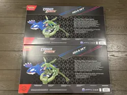 Pokemon TCG Crown Zenith Sea and Sky Premium Collection Lot of 2 New - 28 Packs - Image 3