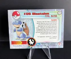 #09 Blastoise | Black Logo | 1999 Topps Pokemon TV | LP/NM - Image 2