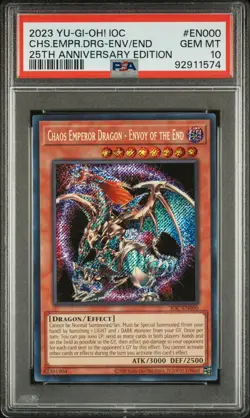 Chaos Emperor Dragon - Envoy of the End IOC-EN000 IOC 25th Anniversary PSA 10 - Image 1