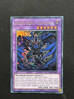 Yugioh - Destiny Hero - Dangerous - BLHR-EN063 - Ultra Rare - 1st Edition - NM - Image 2
