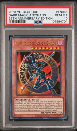 2023 Yu-Gi-Oh IOC 25th Anniversary Dark Magician if Chaos EN065 PSA 10 - Image 1