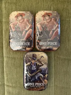 One Piece TCG Tin Pack Set Vol. 2 W/Promo And Two OP-13 Packs Lot Of 3 Brand New - Image 1