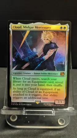 2025 MTG Final Fantasy Cloud Midgar Mercenary Border FOIL Mythic 0010 - Image 1