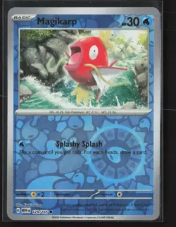 Magikarp Common SV: Scarlet & Violet 151 129/165 NM Pokemon Card Reverse Holo - Image 1