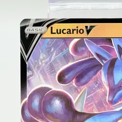 Pokemon TCG Champion's Path #27/73 Lucario V Sword & Shield Card NM - Image 2