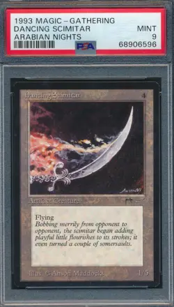 Arabian Nights Dancing Scimitar PSA 9 Graded Magic MTG (6596) - Image 1