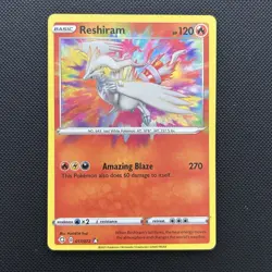 Pokemon Cards Reshiram 017/072 Shining Fates Amazing Rare NM - Image 2