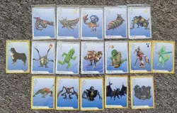 Final Fantasy VIII (8) Triple Triad Cards x17 / Heavy Play / Damaged - Image 1