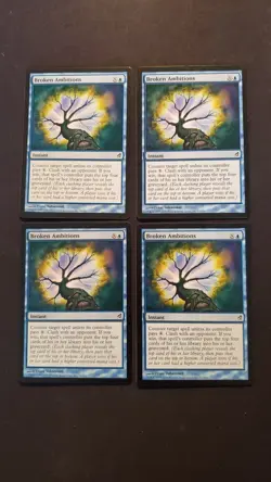 MTG Magic **BROKEN AMBITIONS (x4)** Lorwyn, Playset, English, Lightly Played - Image 1