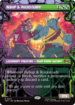 Bebop & Rocksteady (FOIL) x1 - MTG Teenage Mutant Ninja Turtles TMT #241 - Image 1