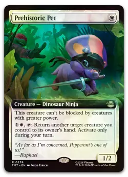 Prehistoric Pet (Extended Art) #259 (Foil) (NM) TMT Magic MTG - Image 1