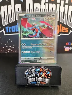 Pokemon TCG Prismatic Evolutions Roaring Moon Holo Card 065/131 Pokeball - Image 1