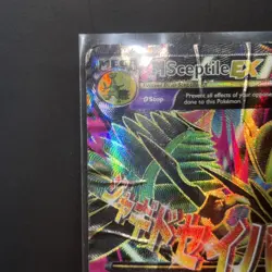 Pokemon Card M Sceptile EX 85/98 XY Ancient Origins Full Art Heavily Damaged - Image 2