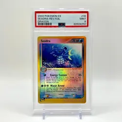 PSA 9 Seadra 39/97 Reverse Foil / Holo Ex Dragon 2003 Pokemon MINT Pop 18 - Image 1