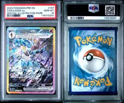 2025 POKEMON PRE EN-PRISMATIC EVOLUTIONS #147/131 CERULEDGE EX PSA 10 - Image 2