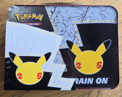 Pokemon 25th Anniversary Celebration Treasure Chest Lunchbox Tin Factory Sealed - Image 2