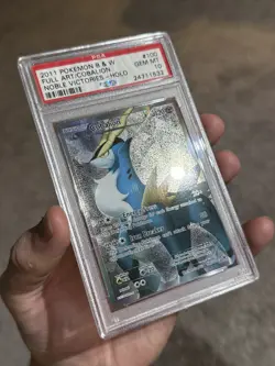Pokemon Cobalion 100/101 Full Art Noble Victories PSA 10 Sun-Faded - Image 5