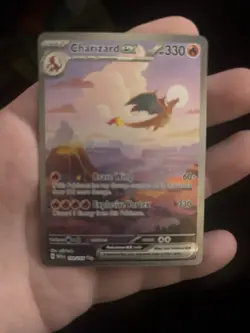 Pokemon TCG Charizard EX 199/165 Scarlet & Violet Special Illustration - Image 1