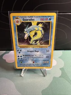 Pokemon TCG Gyardos Holo Rare Unlimited Card 6/102 Base Set - Image 1