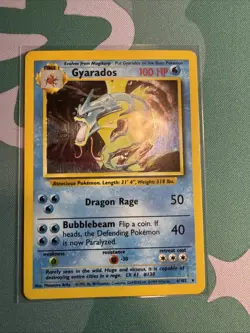 Pokemon TCG Gyardos Holo Rare Unlimited Card 6/102 Base Set - Image 4