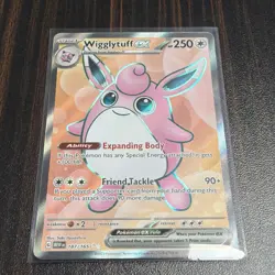 Pokemon TCG Wigglytuff ex 187 /165 Ultra Rare Card Scarlett & Violet 151 MEW - Image 1