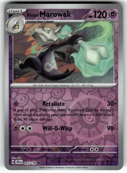 Alolan Marowak 057/159 SV09: Journey Together NM Pokemon Card TCG - Image 1