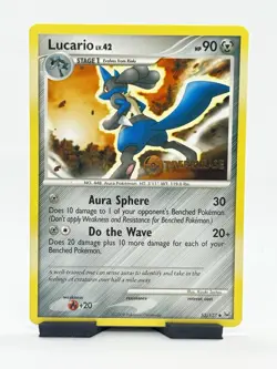 Pokemon Lucario 53/127 Diamond & Pearl Prerelease Promo 90 HP English TCG Card - Image 1